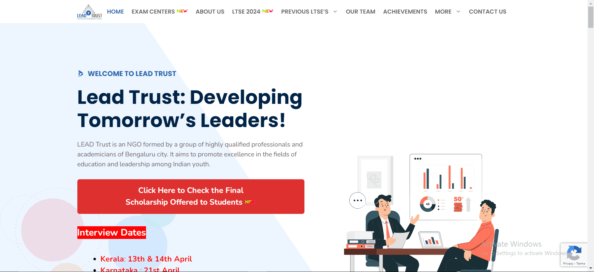 Lead Trust Website developed by Yaseen Pasha