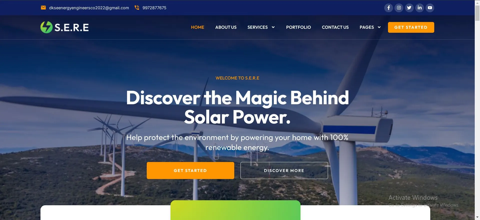 DKS E-Energy Engineers & Co - Solar energy iin Bangalore website developed by Webinfonix Bangalore