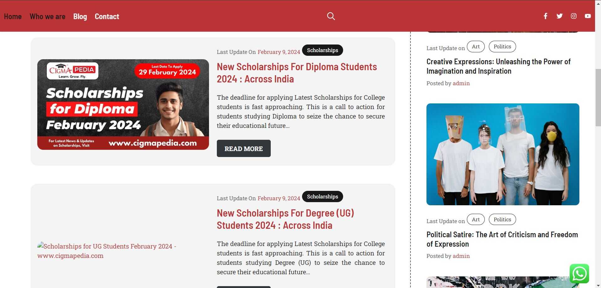 Aftre Degee What Next Website developed and maintained by Yaseen Pasha Software Engineer Bangalore