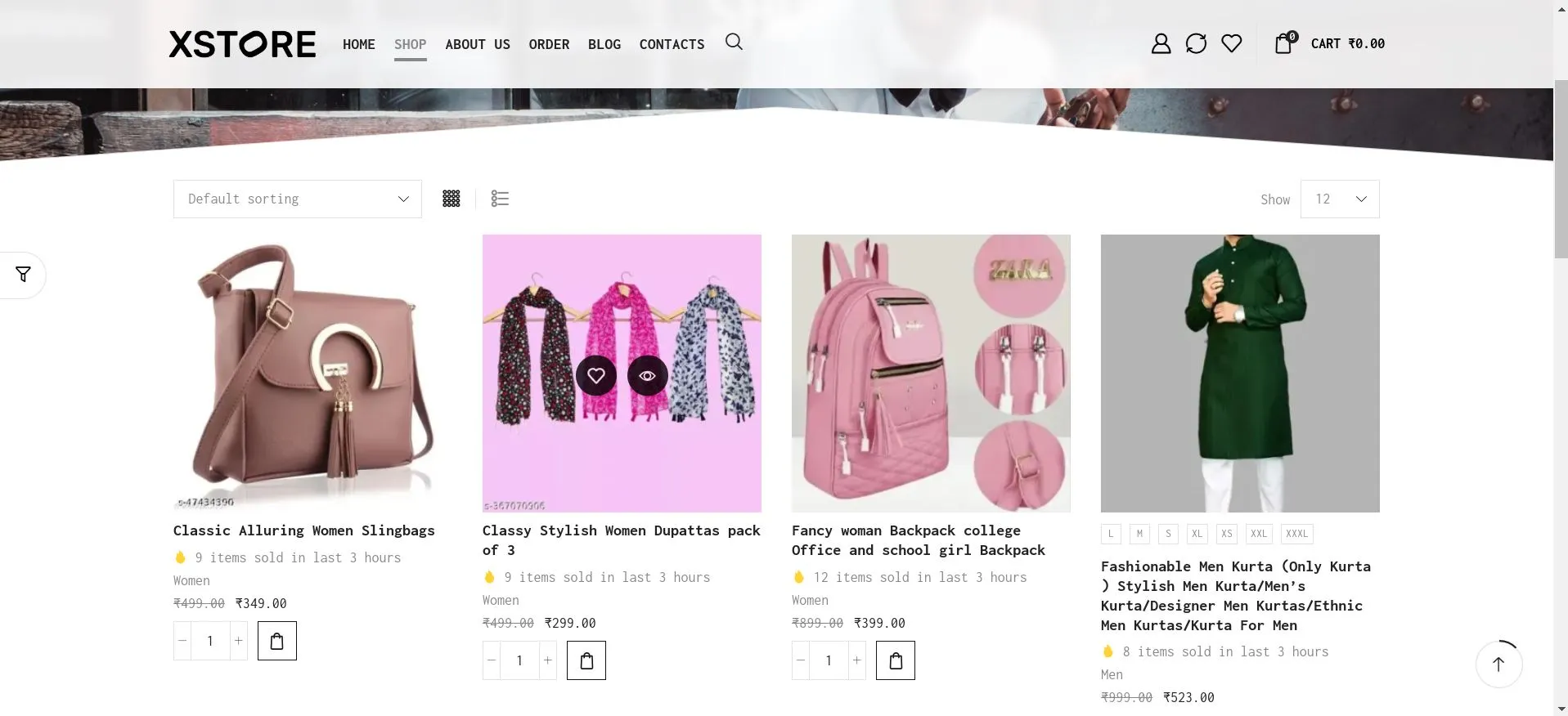 Online Shopping Spot ecommerce website developed by webinfonix Bangalore