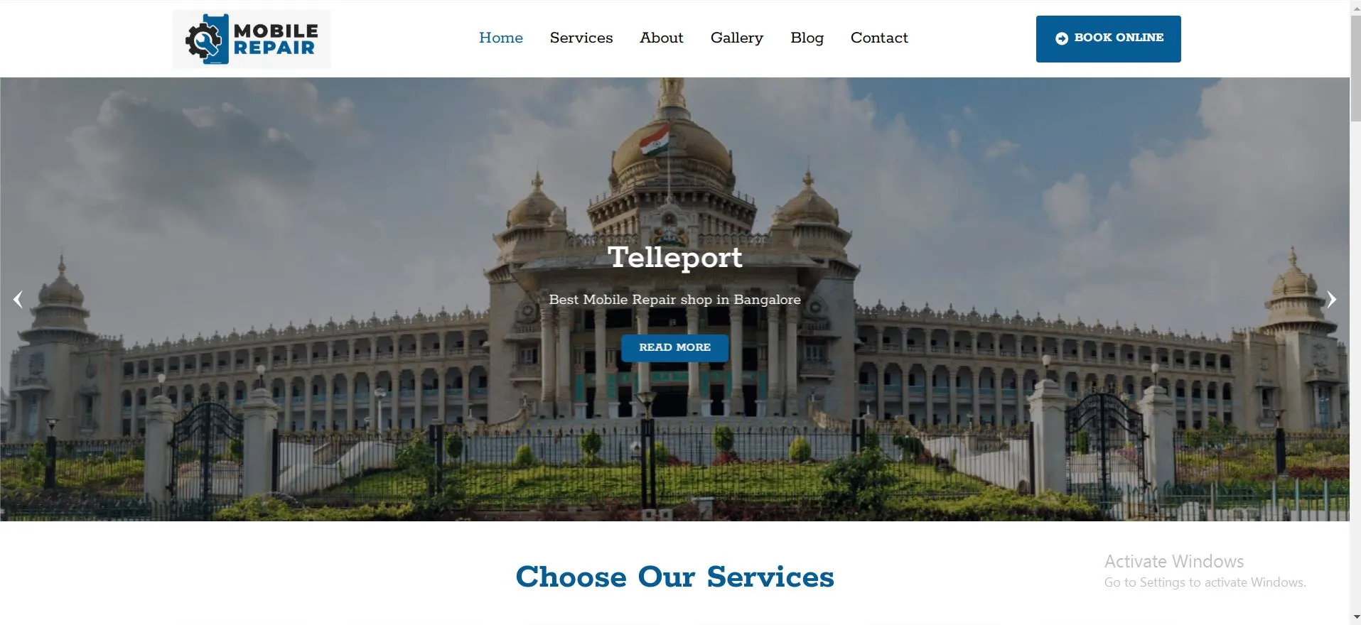 Telleport Best Mobile Repair in Bangalore Website develooped by Webinfonix Bangalore